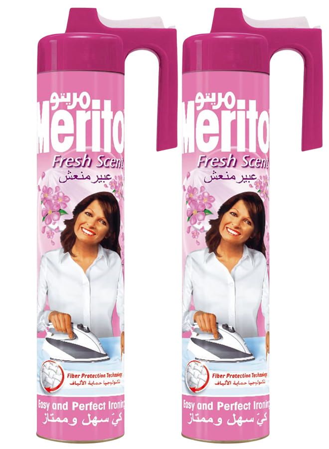 بخاخ معطر برائحة النشا المنعشة، 2 × 500 مل